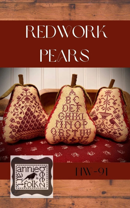 Redwork Pears Pattern