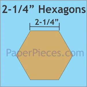 Hexagon \ 2 1/4"