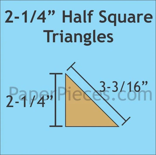 Half Square Triangle \ 2 1/4"