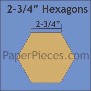 Hexagon - 2 3/4"