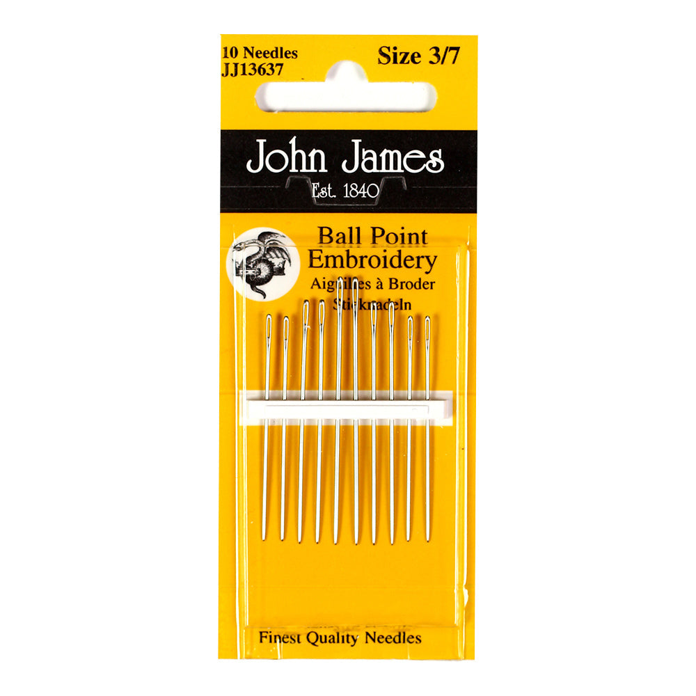 John James Ball Point Embroidery Needles Needles - Trapunto